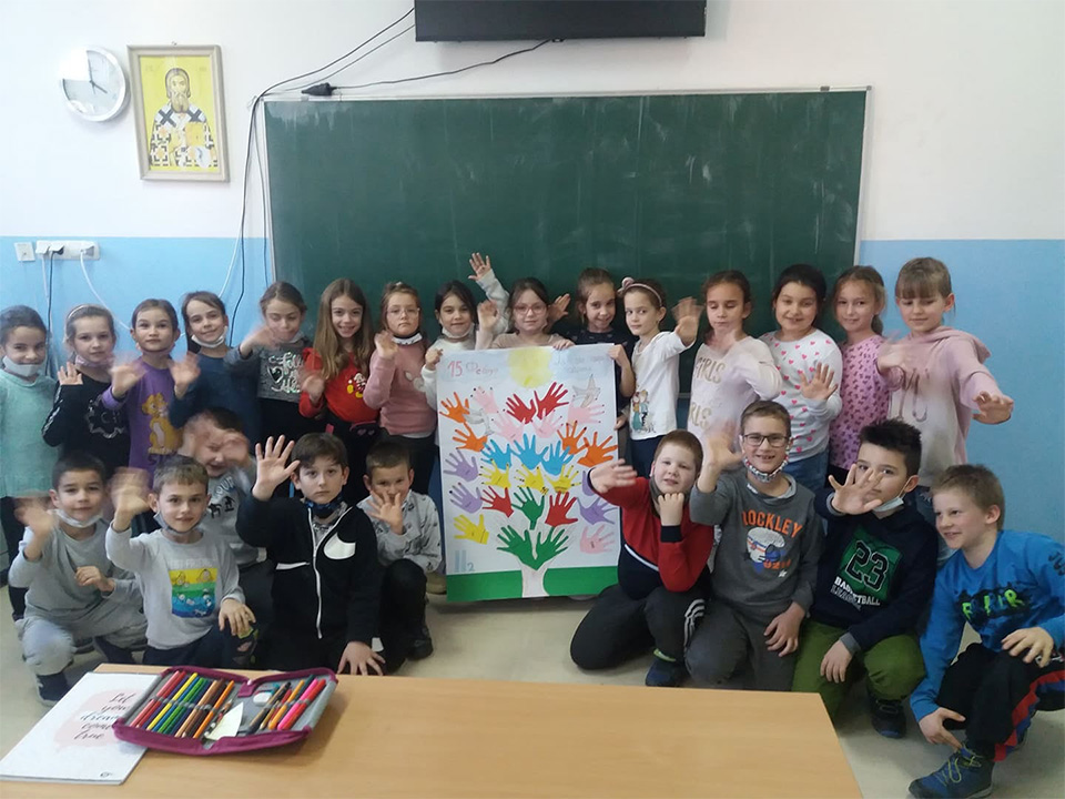 Podrška od učenika i nastavnika Osnovne škole “Branko Ćopić” iz Prnjavora